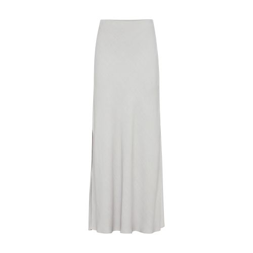 Brunello Cucinelli Bias-cut Skirt In Light_grey