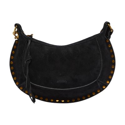 Isabel Marant Oskan Moon Bag In Suede In Black