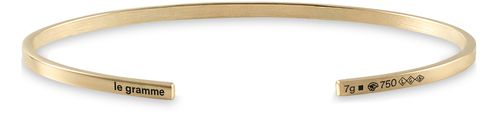 LE GRAMME Polished gold ribbon bracelet 7g