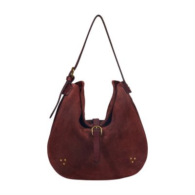 Jérôme Dreyfuss Luis Shoulder Bag In Burgundy