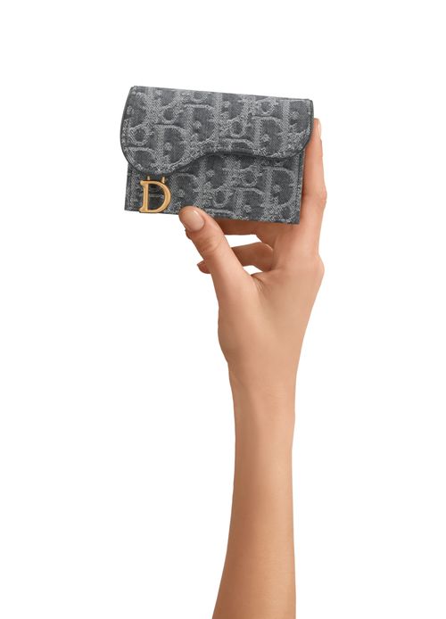 DIOR Saddle Bloom Card Holder