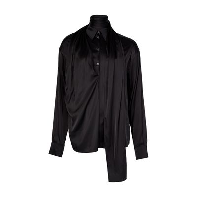 Acne Studios Long Sleeve Blouse In Black