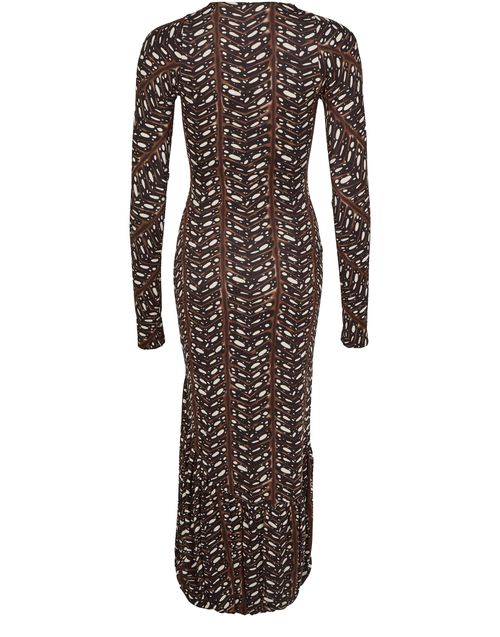 FERRAGAMO Robe longue stretch effet ballon