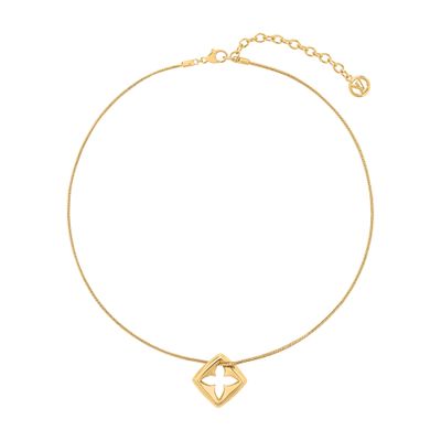 Louis Vuitton Puffygram Necklace In Gold