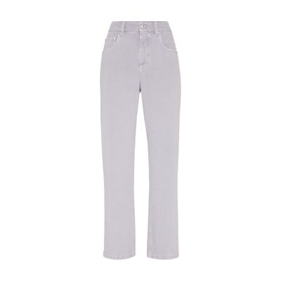 Brunello Cucinelli Flared Jeans In Purple