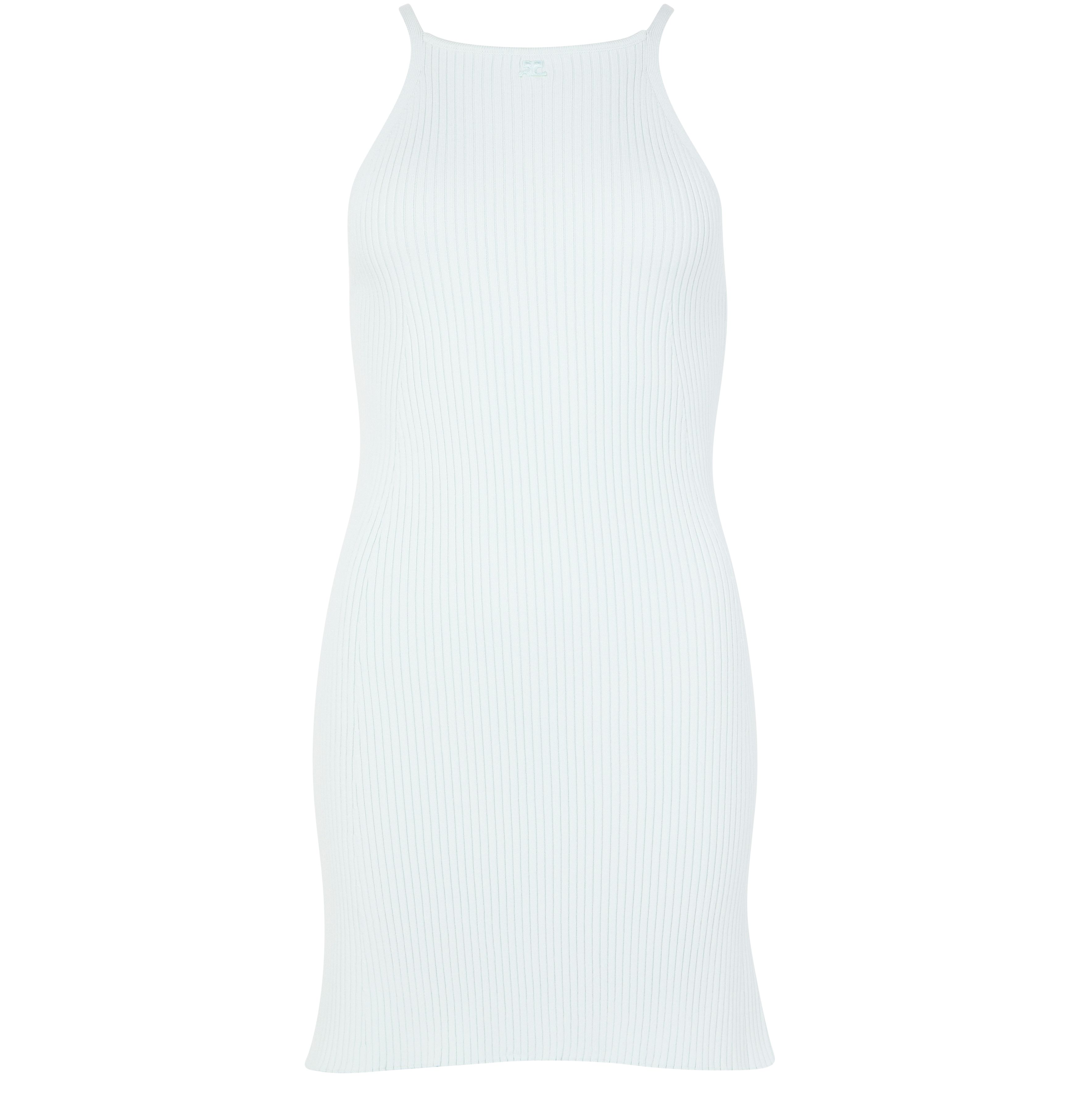 Rib knit A-Line dress