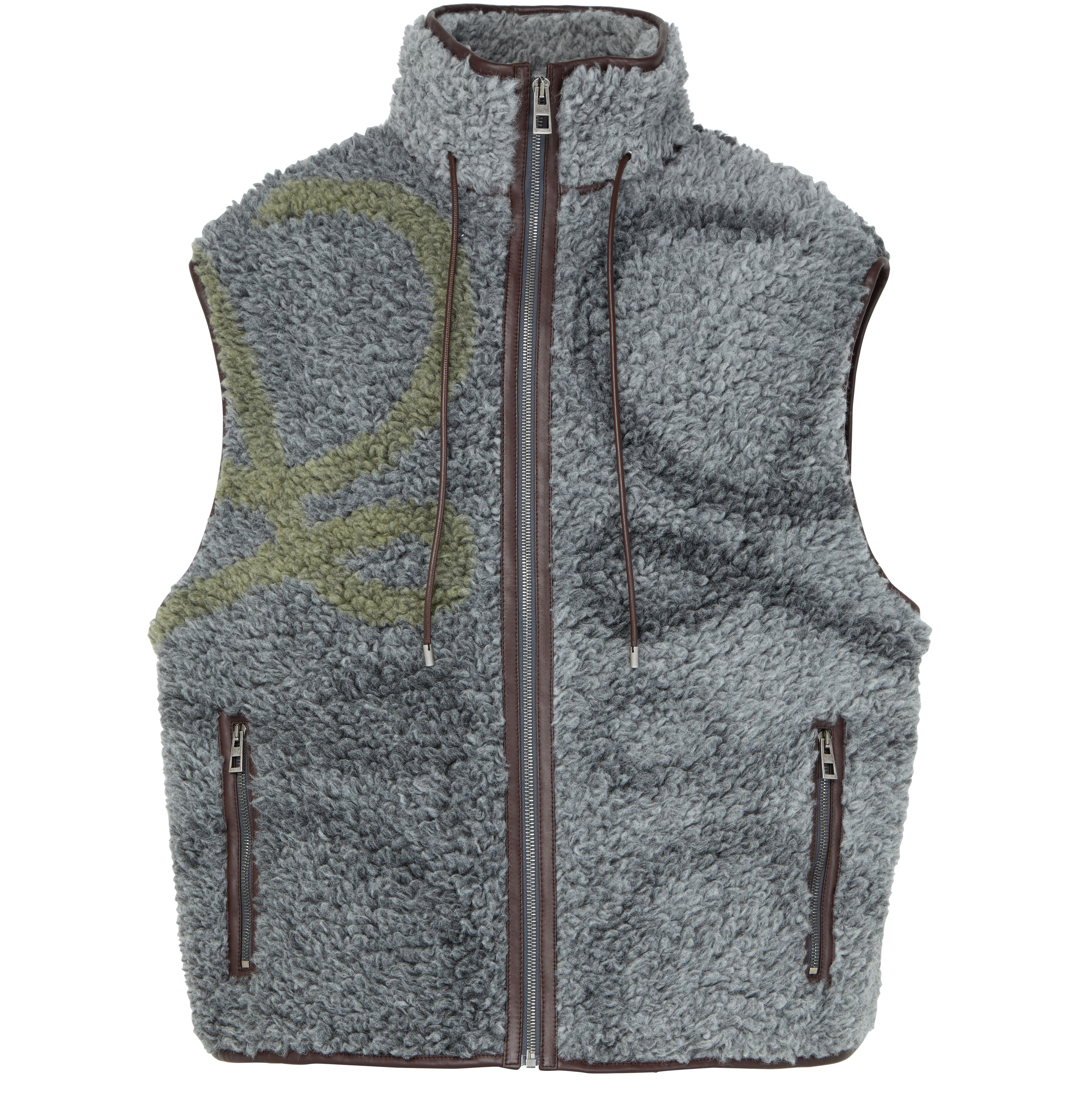 Slevelees vest in wool blend
