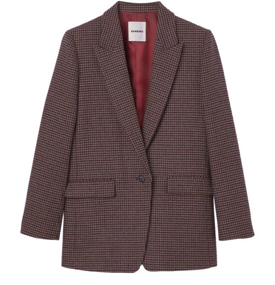 Veste pied de poule SANDRO