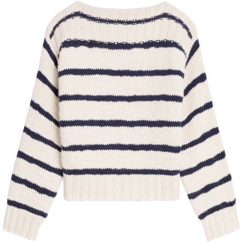 CELINE Boatneck striped cashmere jumper