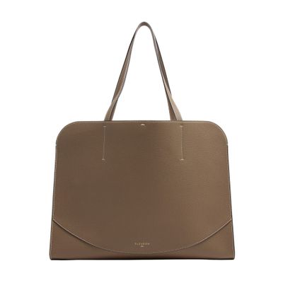 Fleuron Oak Cabas Bag In Grey