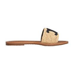 Women's Celine Lympia mule in raffia | CELINE | 24S