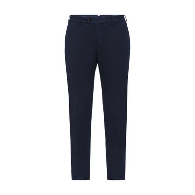 Brunello Cucinelli Men's Garment Dyed Italian Fit Trousers In Blue
