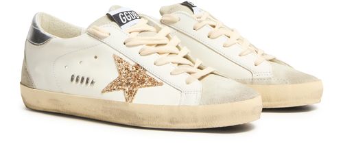 GOLDEN GOOSE Super-Star glitter sneakers