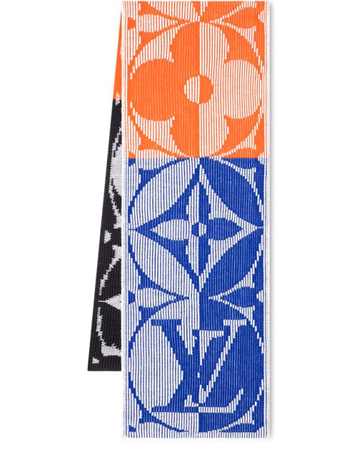 LOUIS VUITTON Écharpe côtelée Flower