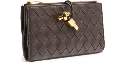 BOTTEGA VENETA Andiamo large slim wallet with strap