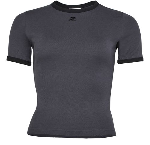 COURREGES Signature contrast t-shirt