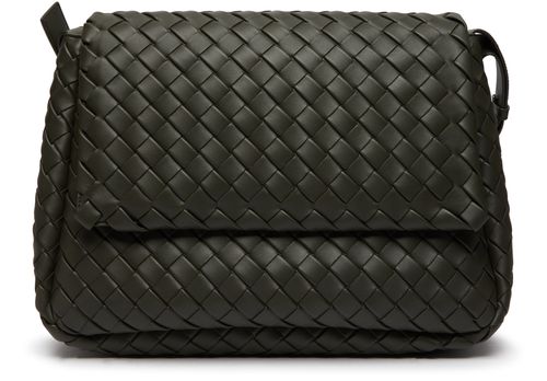 BOTTEGA VENETA Überschlagtasche mit Trageriemen Intrecciato