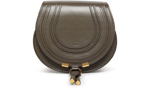 CHLOE Marcie small glossy leather shoulder bag