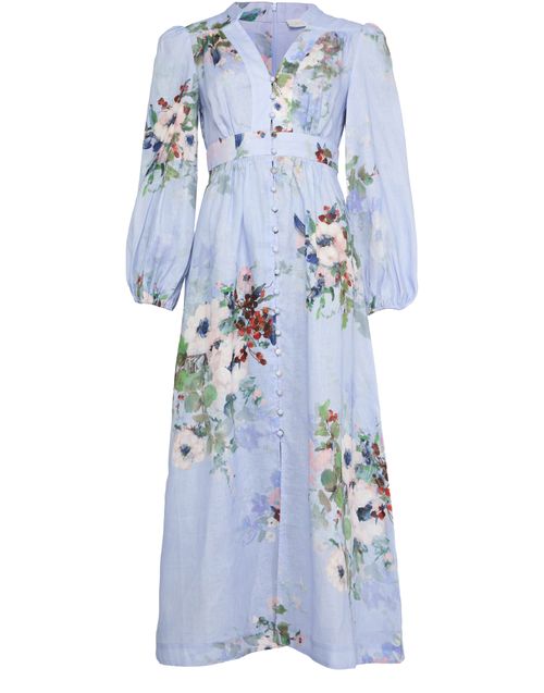 ZIMMERMANN Everley plunge midi dress