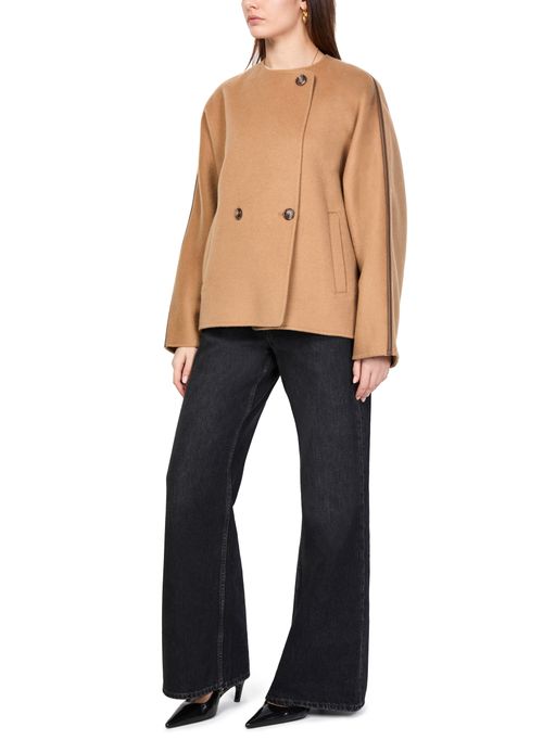 YVES SALOMON Wool and cashmere reversible jacket