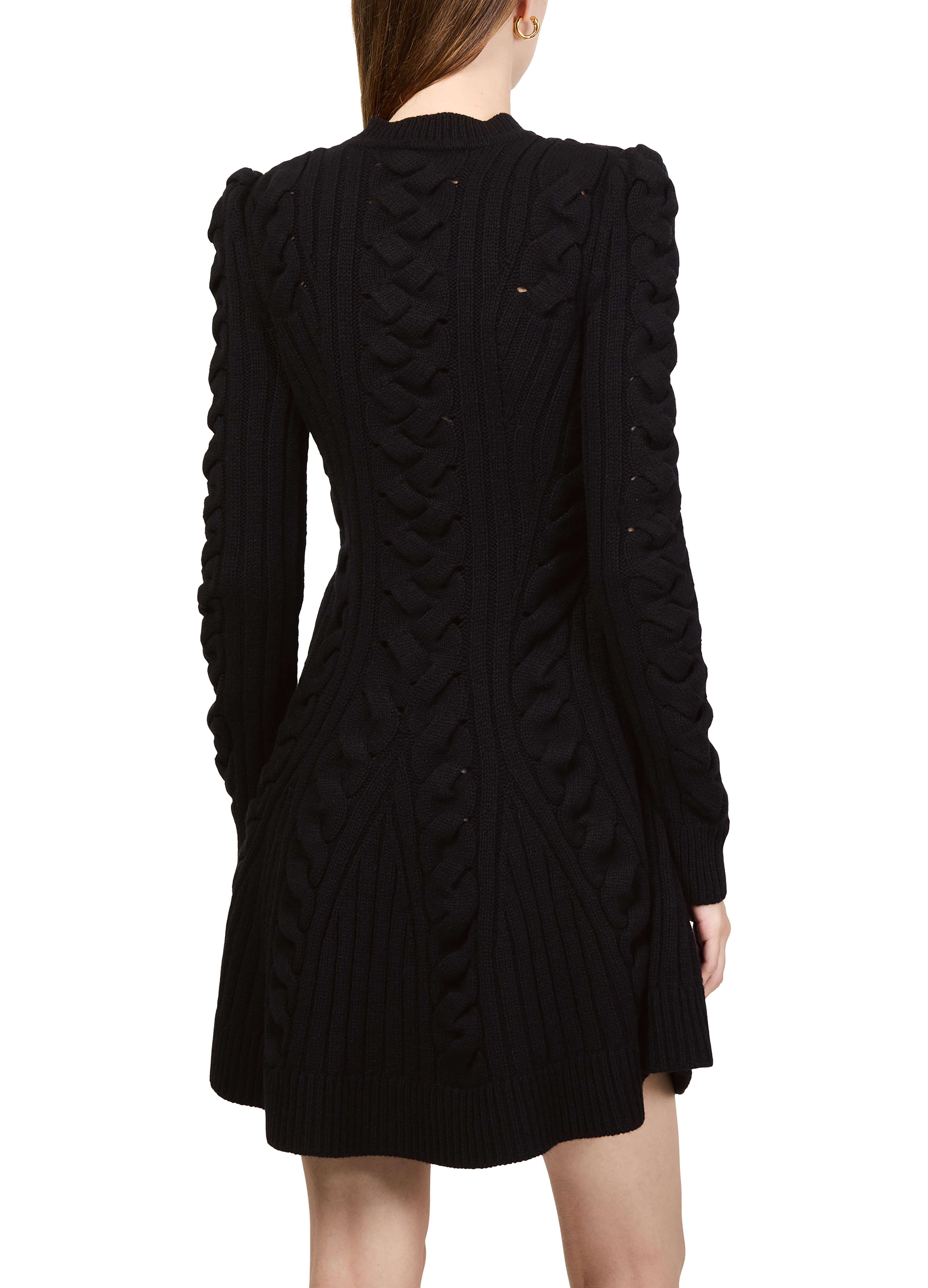 Mini cable knit dress thumbnail 5