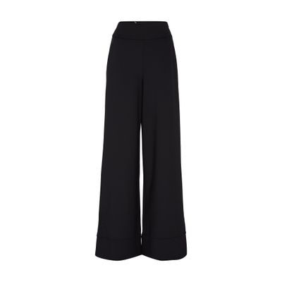 Max Mara Fagiani Wide-leg Pants In Black
