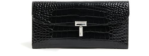 TOTEME T-Lock croco-embossed leather wallet