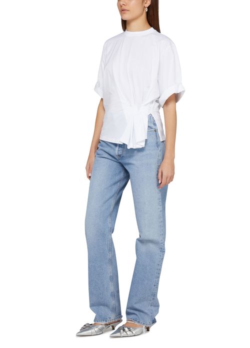 VICTORIA BECKHAM Gather detail t-shirt