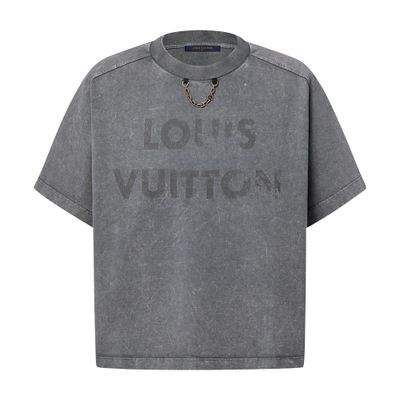 Louis Vuitton Vintage-effect T-shirt In Blue