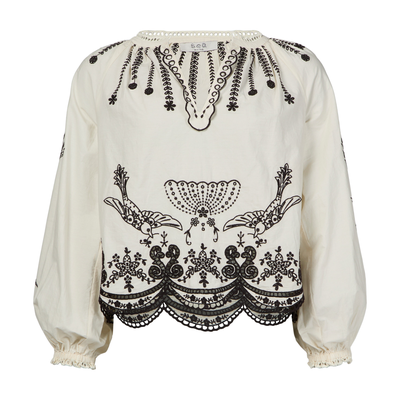 SEA NEW YORK KINGSLEY EMBROIDERY BLOUSE