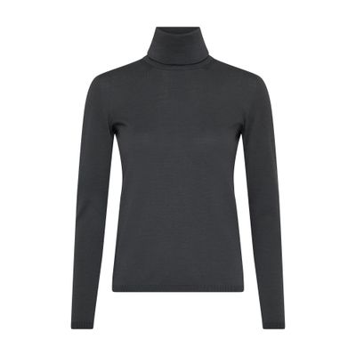 Shop Max Mara Palos Turtleneck Sweater In Grigio_scuro