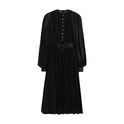 Dolce & Gabbana Minikleid Mit Federn In Black