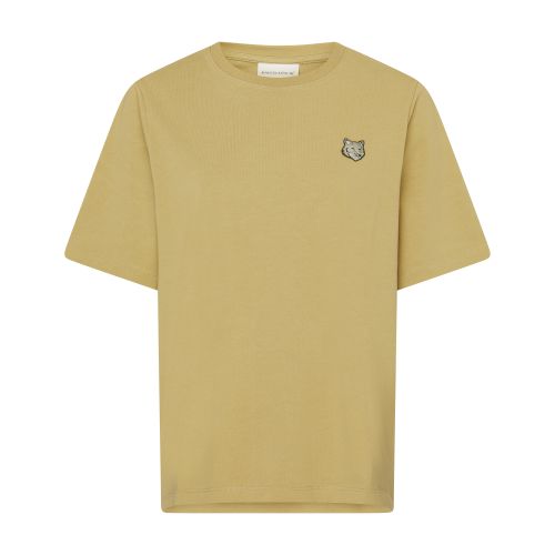 Shop Maison Kitsuné Short-sleeved T-shirt With Bold Fox Head Logo In Canvas