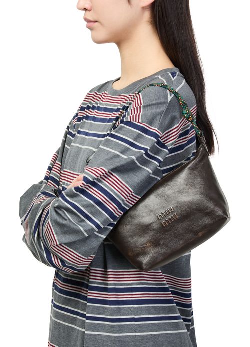 MIU MIU Sac porté épaule baguette arrondie