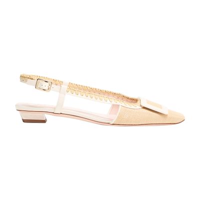 ROGER VIVIER BELLE VIVIER BRAIDED SLINGBACKS 