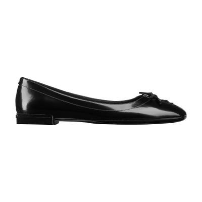 Jimmy Choo Scarlett Ballerina Black Soft Spazzolato Ballerina Flats Black 40 In Black
