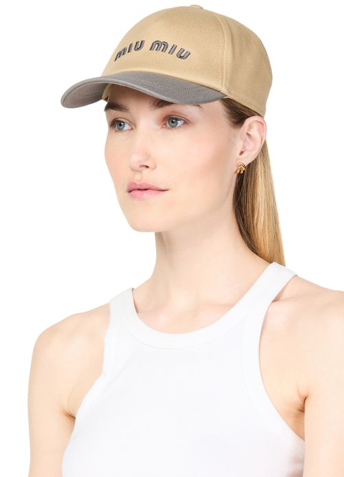MIU MIU Casquette de baseball en coton
