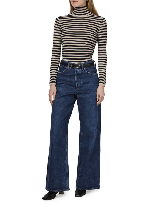 MAX MARA Patroni striped turtleneck sweater
