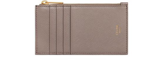 Women's Zipped compact card holder essentials, CELINE