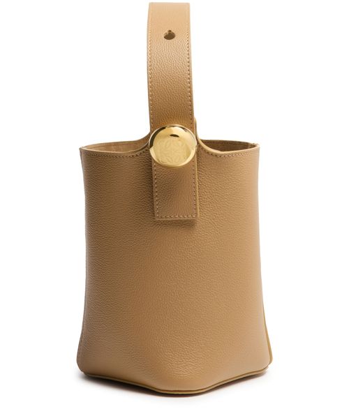 LOEWE Mini Pebble bucket in soft grained calfskin