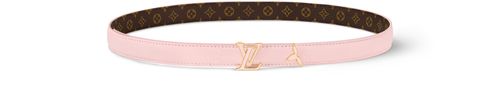 LOUIS VUITTON Pretty LV Enamel 20mm Reversible Belt