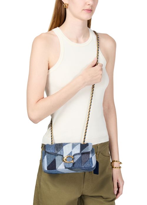 COACH Tabby 20 quilted patchwork denim shoulder bag