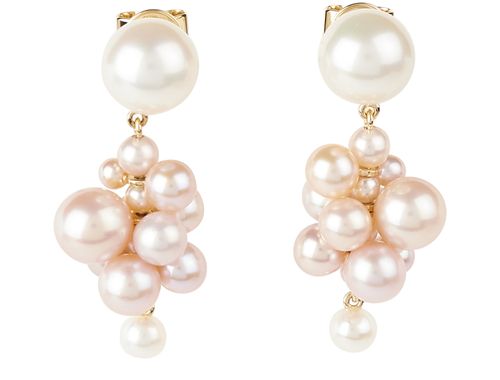 SOPHIE BILLE BRAHE Botticelli Rose earrings