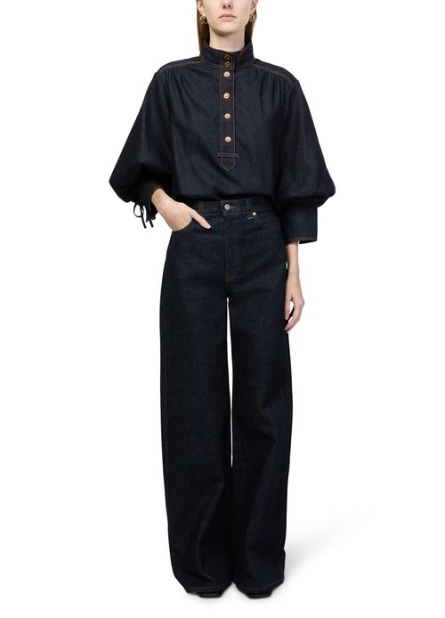 ZIMMERMANN Billowing denim shirt