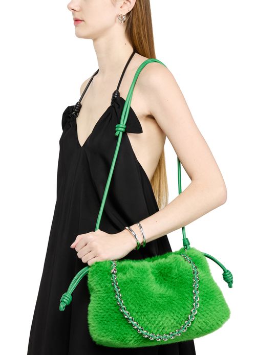 LOEWE Flamenco Purse カーフレザー & ファー ミディアム バッグ