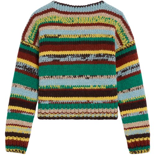 CELINE Crewneck sweater in mouline alpaca and wool