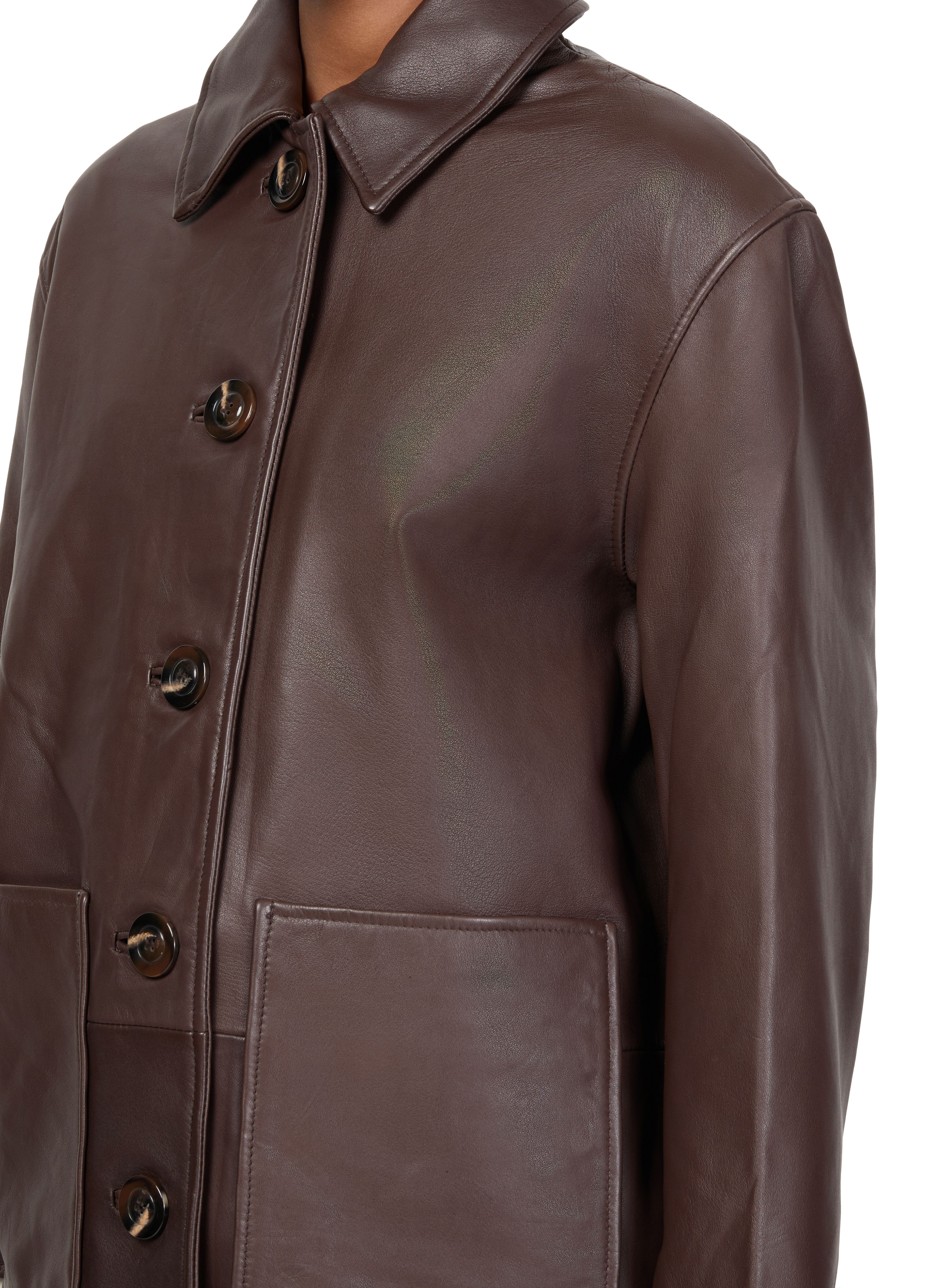 Vincenzo leather jacket thumbnail 4