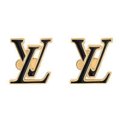 Louis Vuitton Lv Iconic Enamel Earrings In Gold