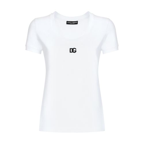 Dolce & Gabbana Jersey T-shirt In Optical_white