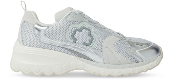 Maje Women s Funga Lace Up Sneakers Silver Size 36